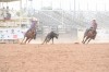 Darin Hintze roping Head Horse- Cayuse 45... Heel Horse- Idaho House 45